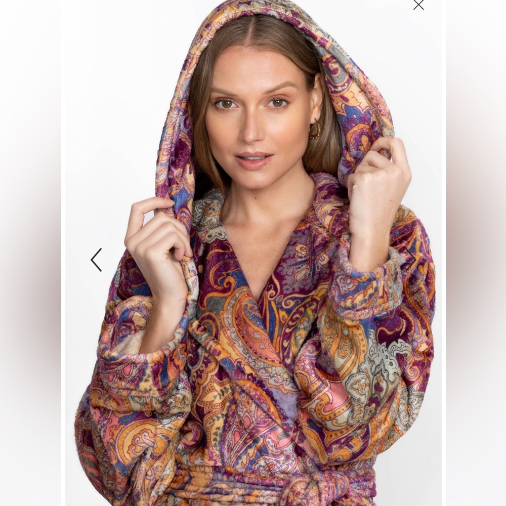 Johnny Was Purple and Orange Robe Intimates & Sleepwear